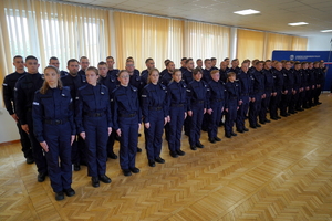 Ślubowanie nowych policjantów