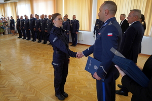 Ślubowanie nowych policjantów