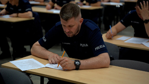 Policjanci podczas zawodów