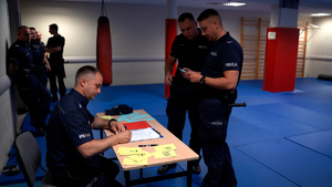 Policjanci podczas zawodów