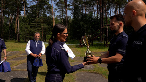 Policjanci podczas zawodów
