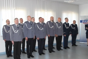 Policjanci uczestniczący w uroczystości