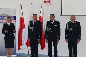 Uroczysta zbiórka z okazji powierzenia obowiązków na stanowisku Komendanta Powiatowego Policji w Sępólnie Krajeńskim