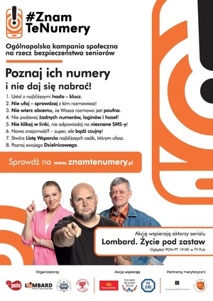 Plakat akcji znamtenumery