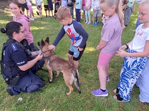 Pogadanka policjantów w Szkole Podstawowej w Sypniewie