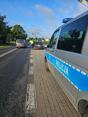 policjanci podczas działań Trzeźwy poranek