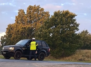 Policjanci podczas działań Trzeźwy poranek.